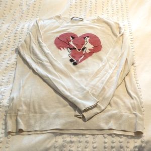 Loft, Fox heart, sweater